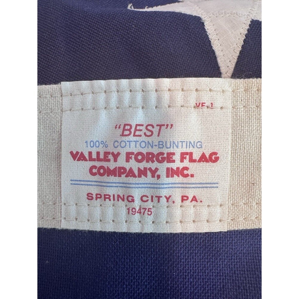 Vintage Valley Forge BEST Cotton US Flag 5x9.5 Memorial Casket Size 1960s/70s
